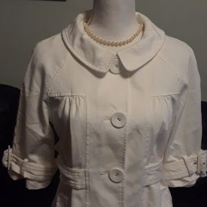Preppy White Jacket, size 12P